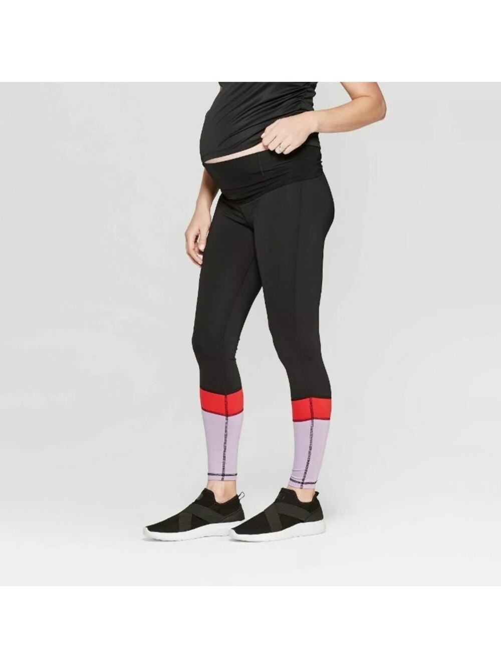 ISABEL MATERNITY LEGGINGS CROSSOVER BELLY FULL LENGHT WOMEN’S SIZE XL